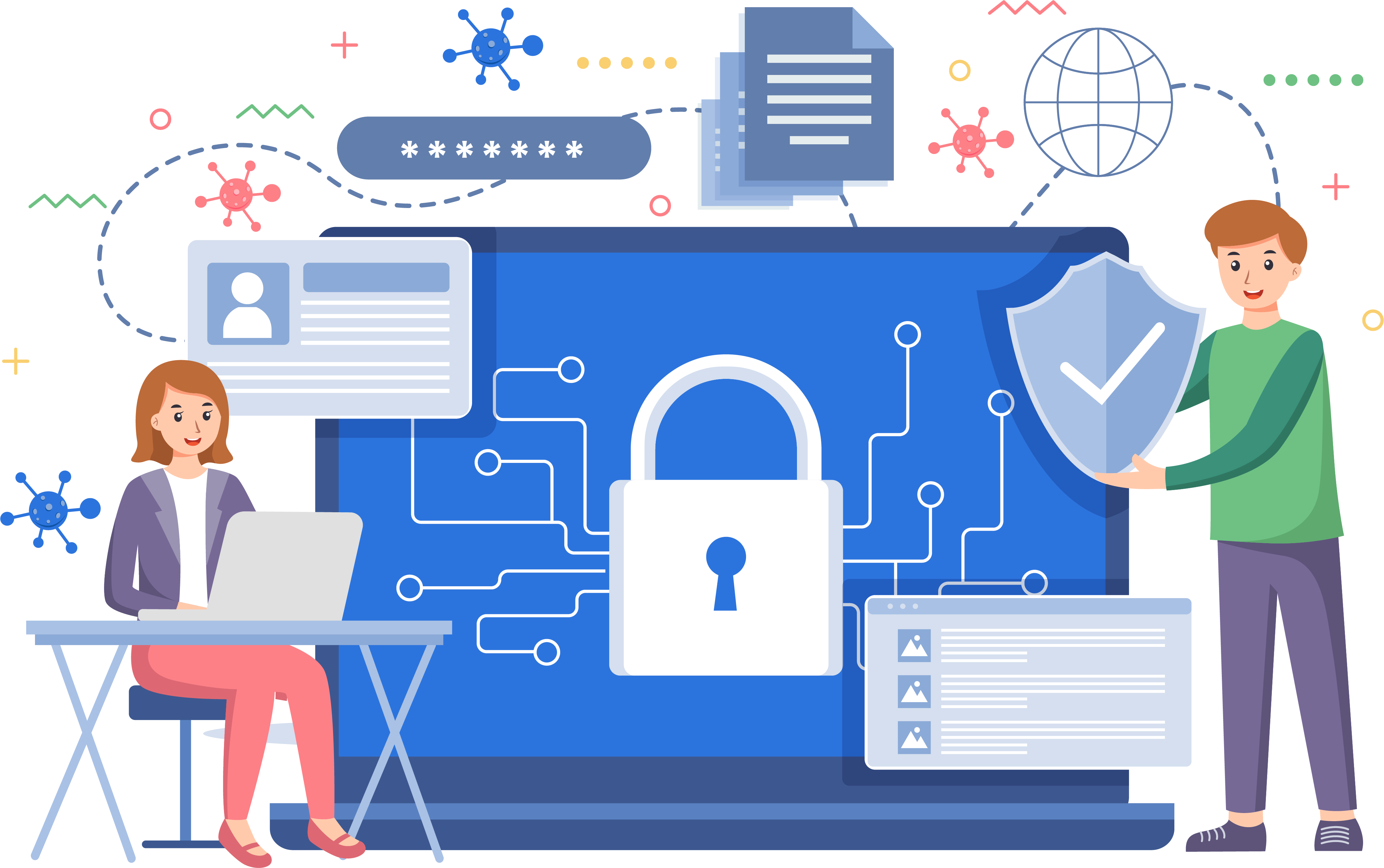 digital-data-protection-design-illustration